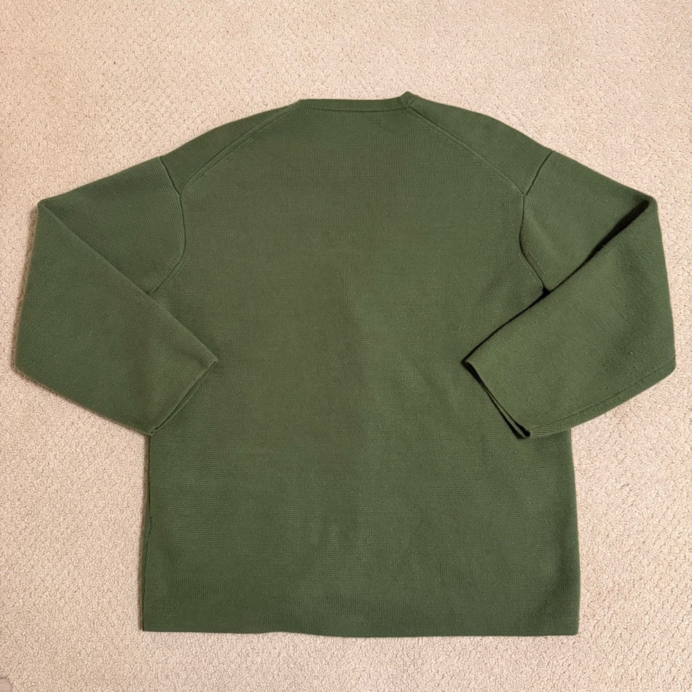 J.Crew Long V-neck Sweater Blazer in Green - Picture 3 of 4